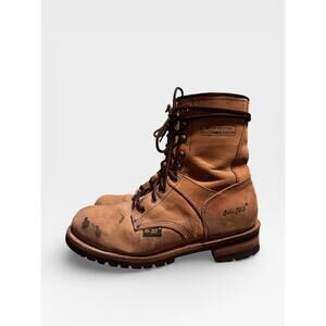 AdTec Men's 9" Logger Steel Toe Crazy Horse Leather BOOTS 1740 Men's 10.5